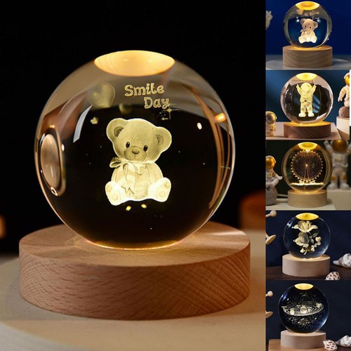 Led kristallkugel lampe - kristallkugel, 3d