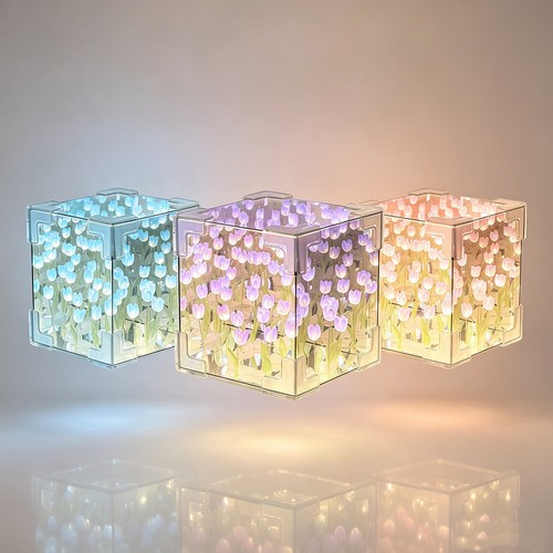 Led tulpen lampe nachtlicht - lampe,