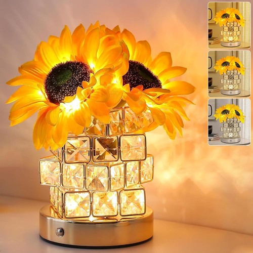 Usb sonnenblume kristall lampe - usb,